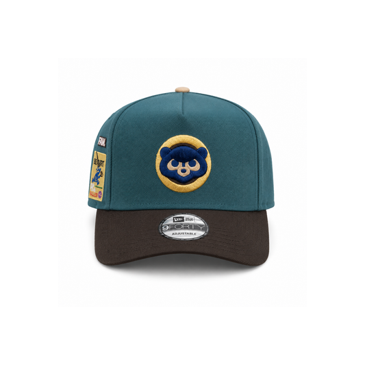 New Era x FAM. Chicago Cubs 9FORTY Snapback – Teal/Brown