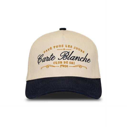 Carte Blanche The Payé Tous Les Jours Snapback - Navy & Créme