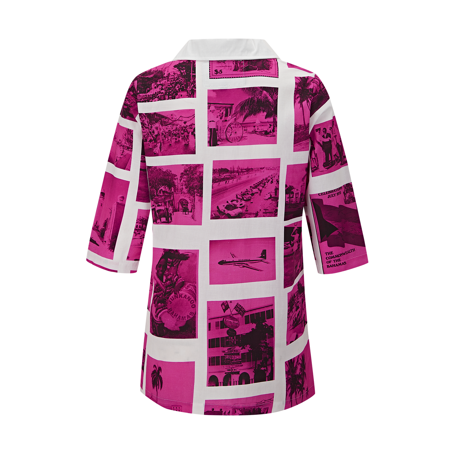 The Coyaba Classic Collared Tunic (Breast Cancer Awareness) - White