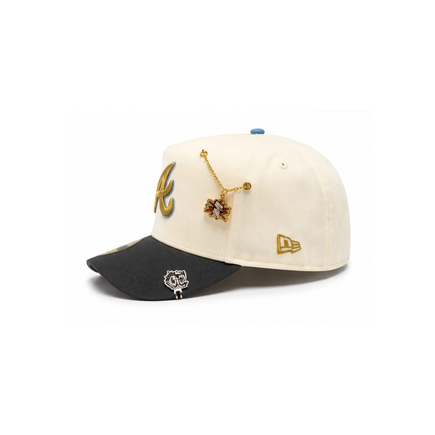 Atlanta Braves 1999 World Series New Era 59Fifty Snapback Hat - Cream