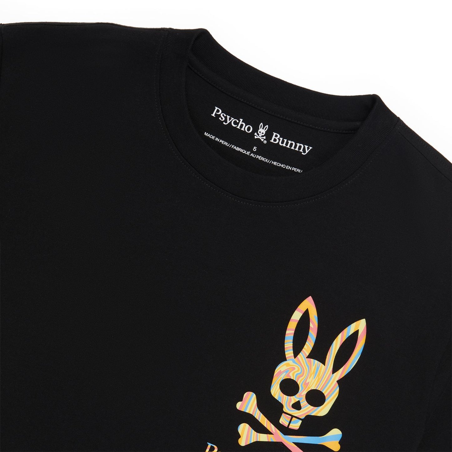 Psycho Bunny Porter Graphic Tee - Black