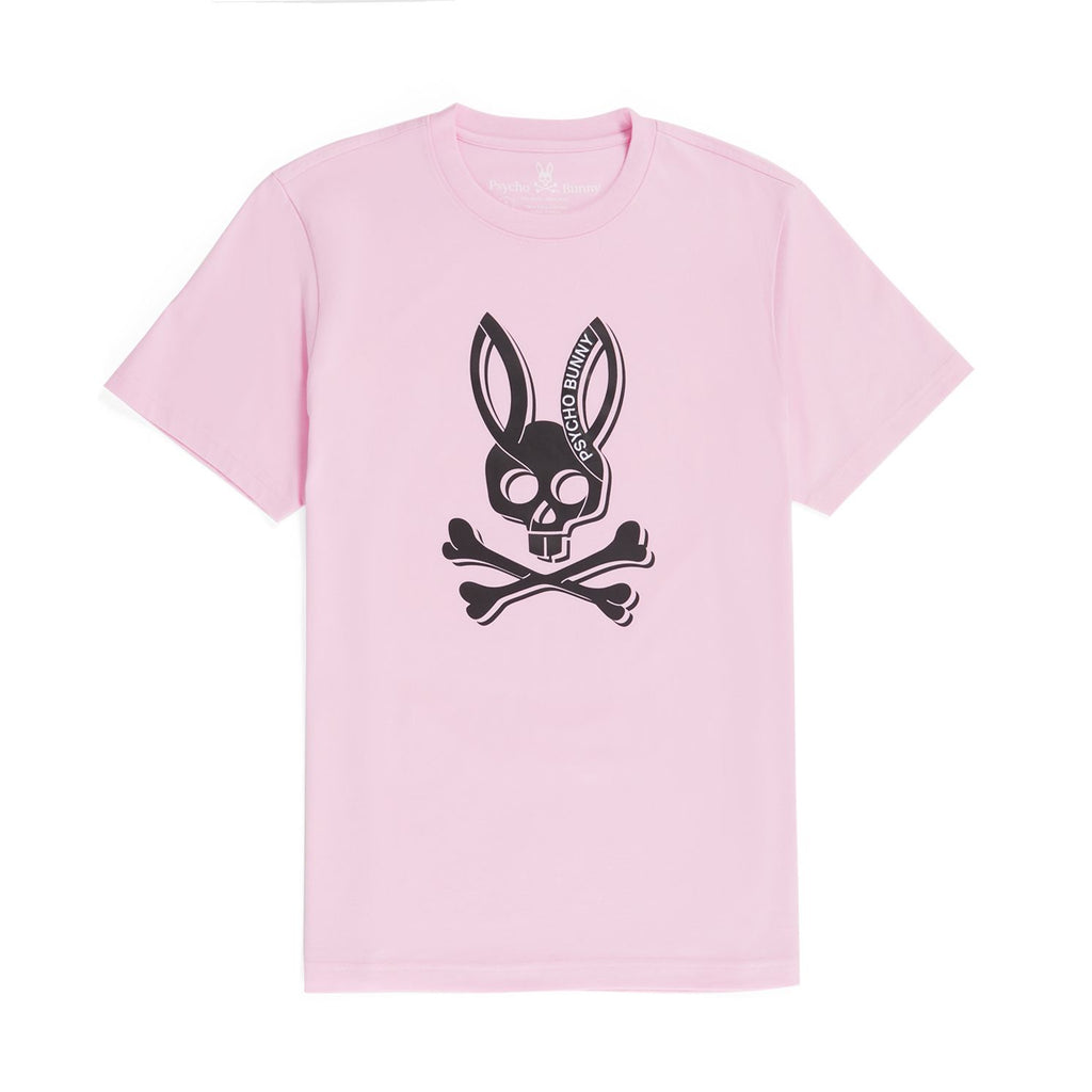 Psycho Bunny Mens Serge Graphic Tee - Pure Pink