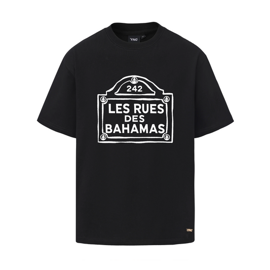 Les Rues Des Bahamas Tee - Black