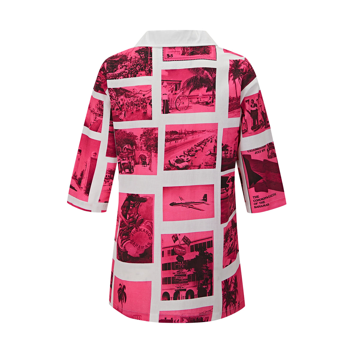 The Coyaba Classic Collared Tunic (Breast Cancer Awareness) - White