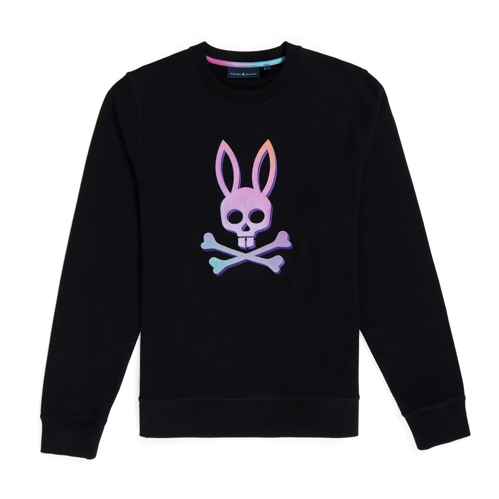Psycho Bunny Bloomington Ombre Embroidered Crew Sweatshirt - Black