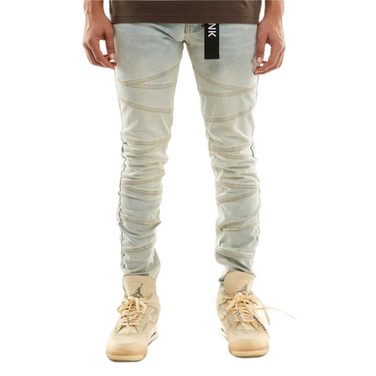 KDNK Cut & Sew Denim - Light Blue