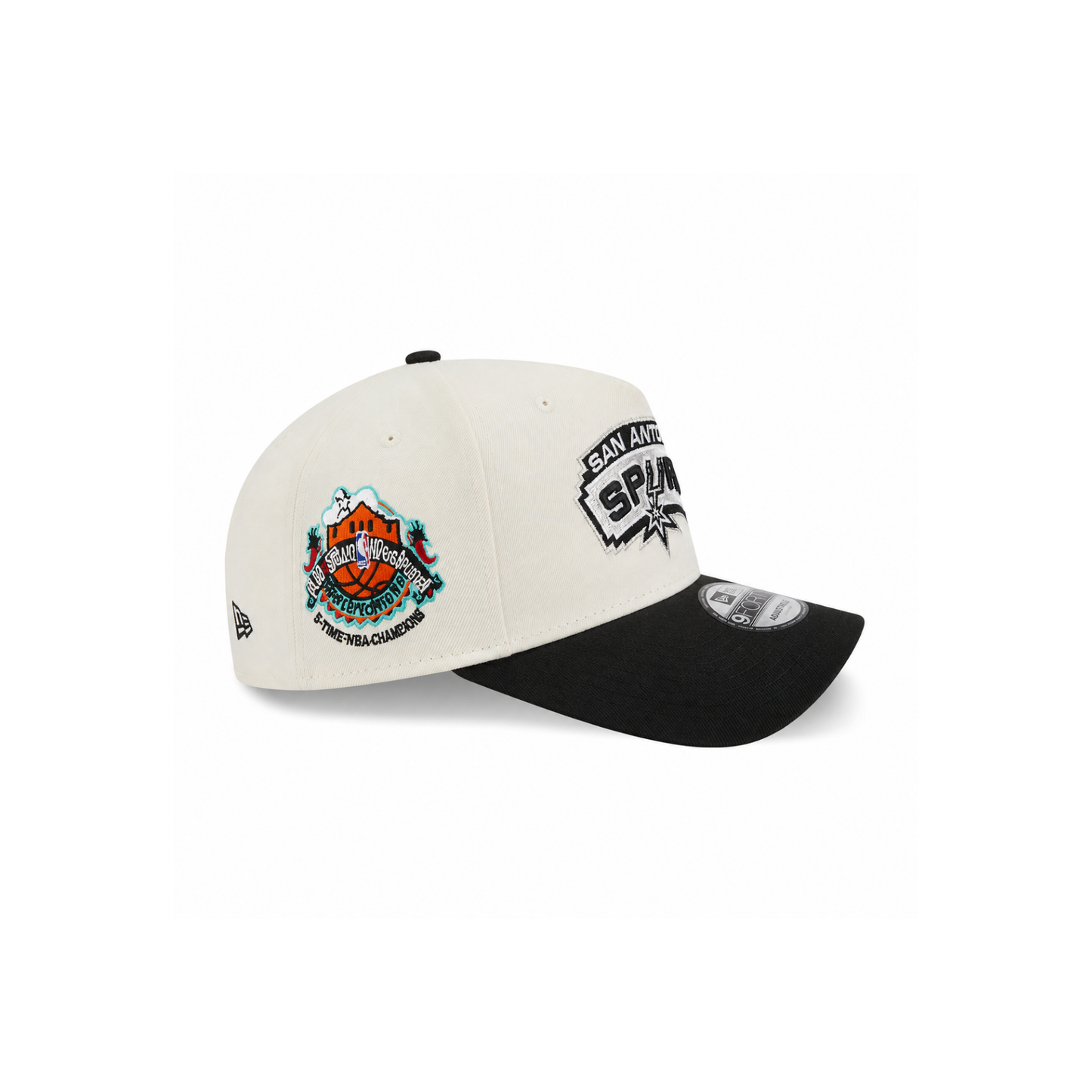 San Antonio Spurs New Era 9FORTY Snapback Cap Cream / Black