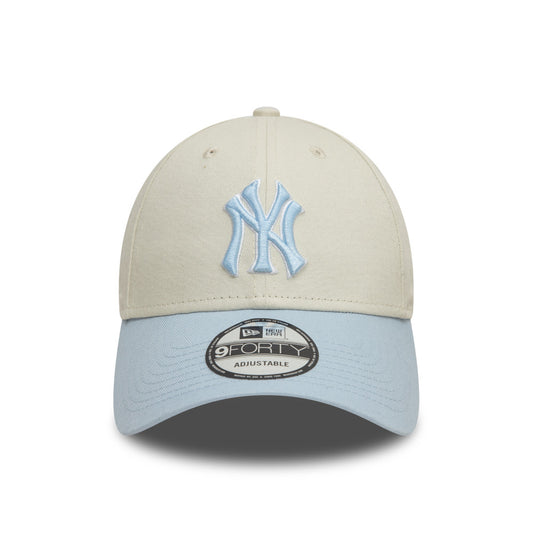 New Era 9FORTY New York Yankees Two-Tone Cap - Cream & Powder Blue