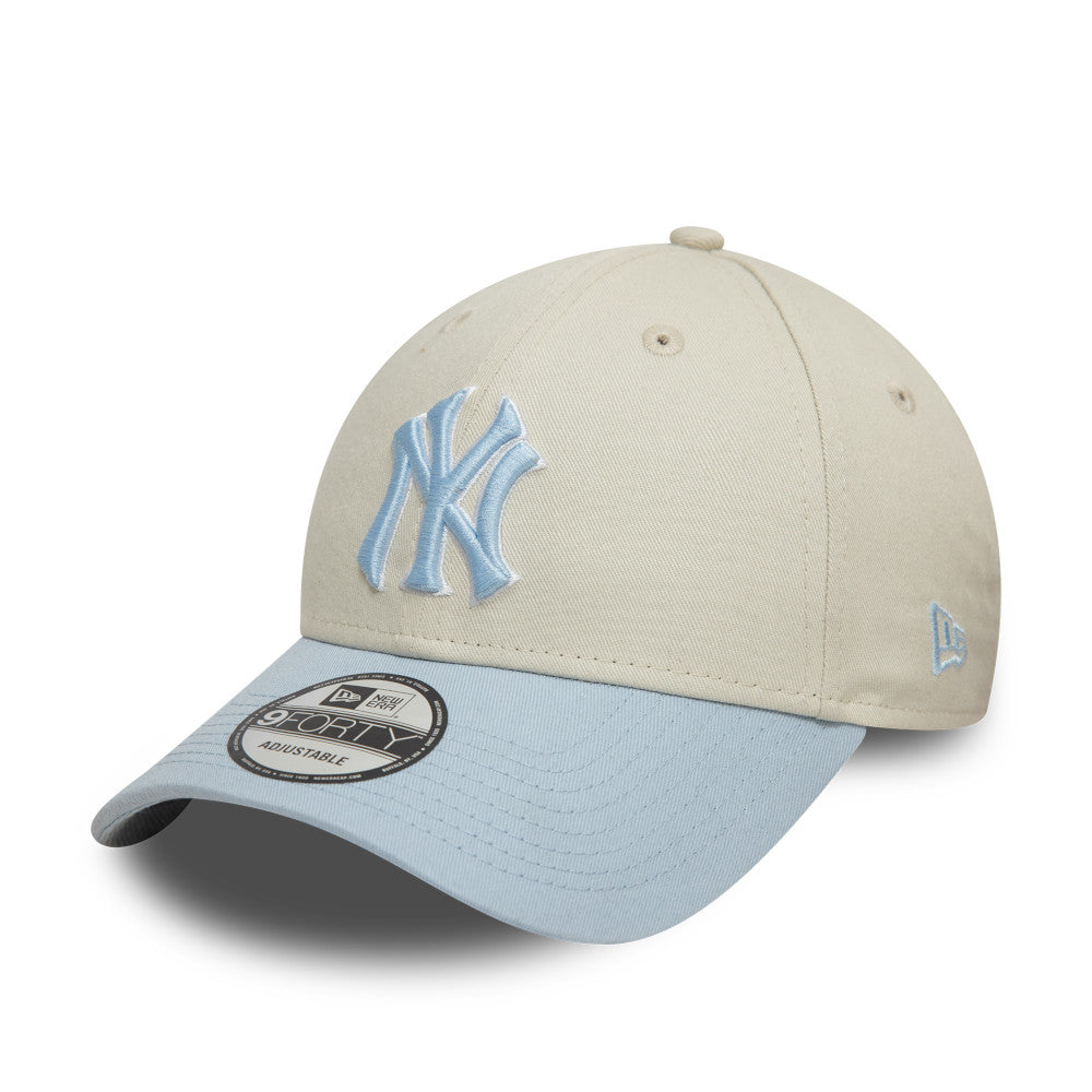 New Era 9FORTY New York Yankees Two-Tone Cap - Cream & Powder Blue