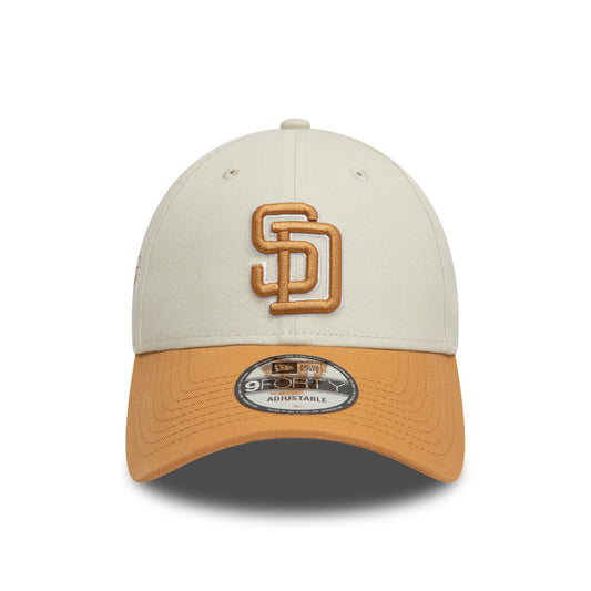 New Era 9FORTY San Diego Padres Cap - Cream & Gold