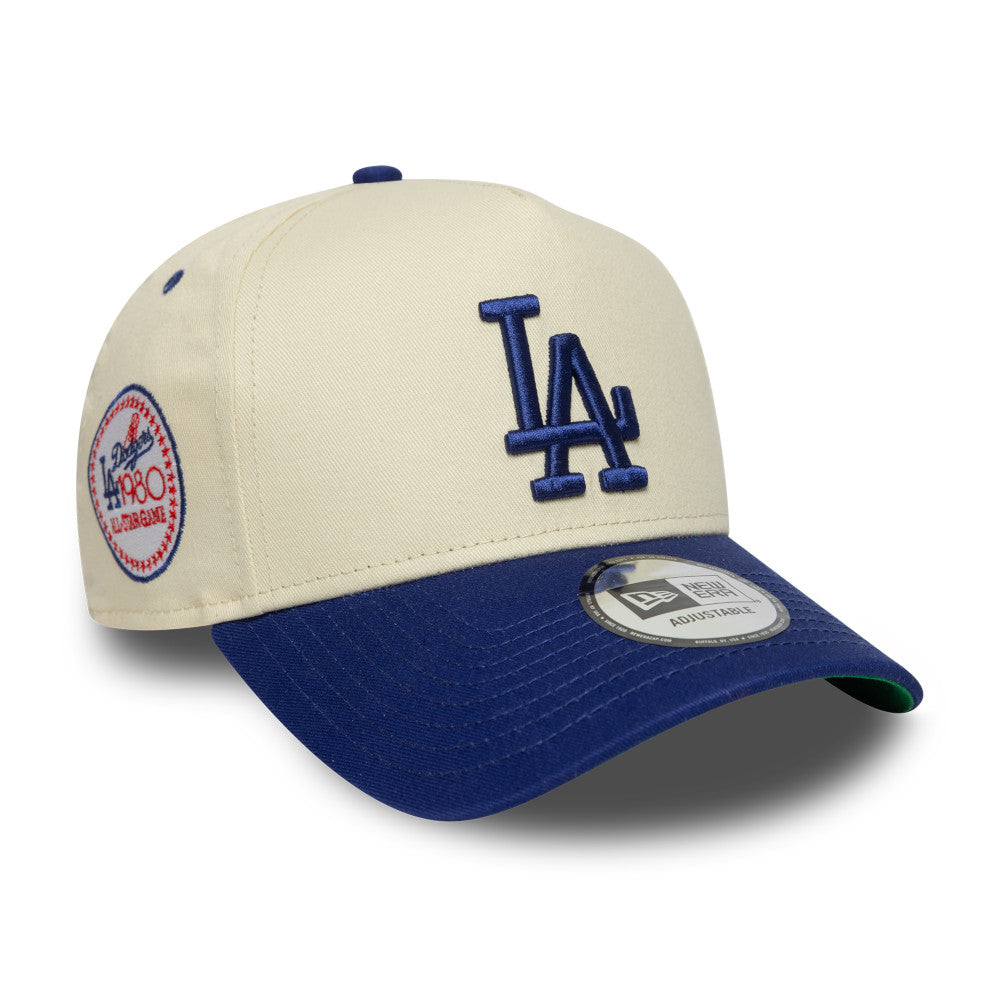 New Era 9FORTY Los Angeles Dodgers Cap - Cream & Royal Blue