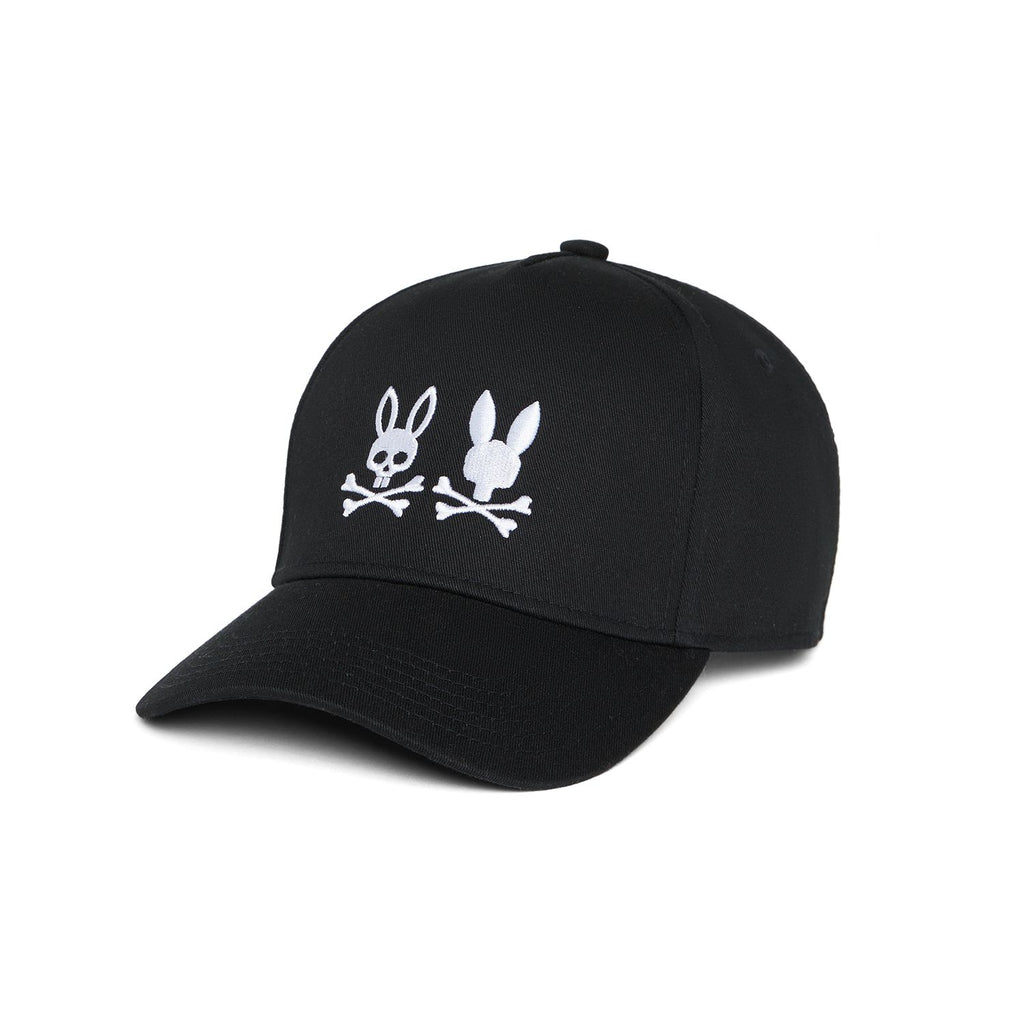 Psycho Bunny Men's Kingwood Embroidered Baseball Hat - Black