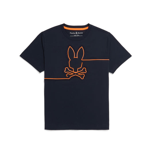 Psycho Bunny Kids Chester Embroidery Graphic Tee - Navy