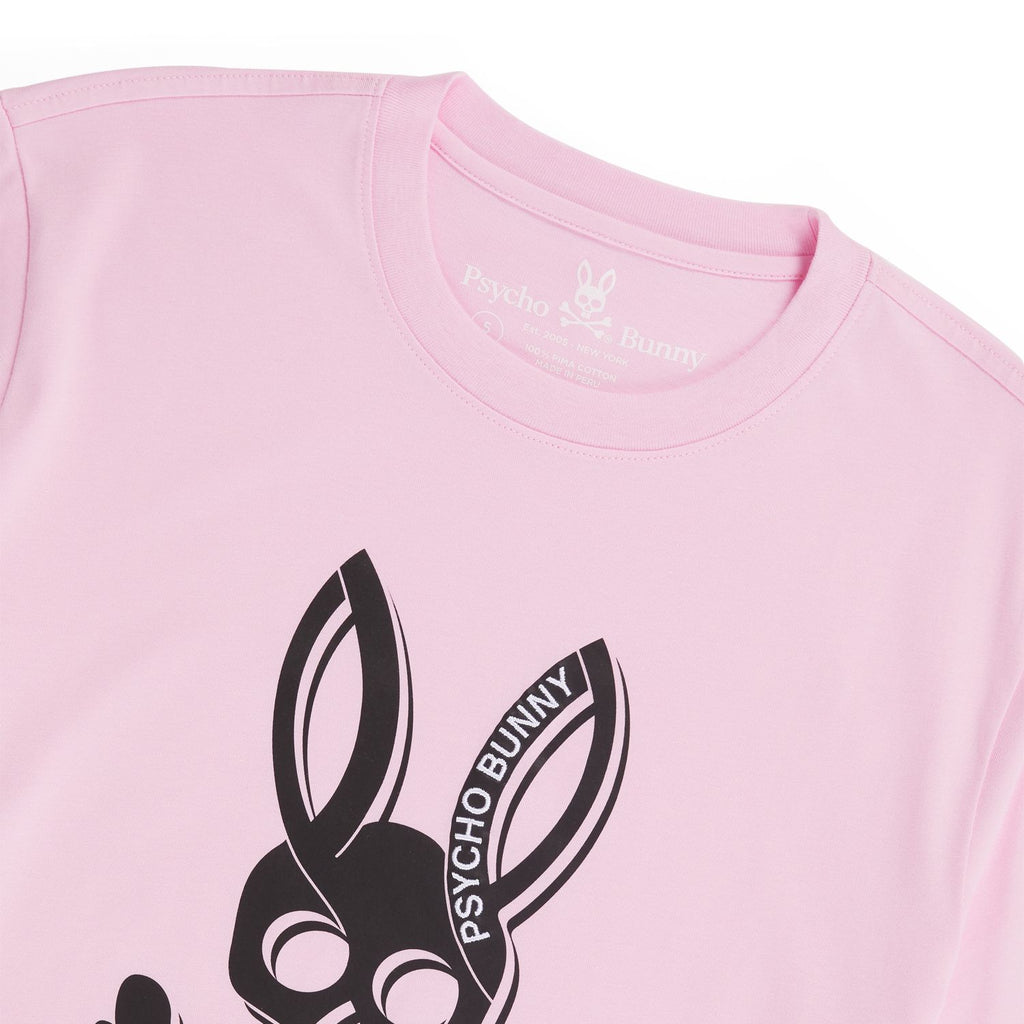 Psycho Bunny Mens Serge Graphic Tee - Pure Pink