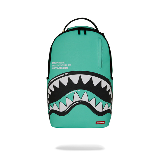 Sprayground Shark Central Bubble Shark Backpack - Turquoise