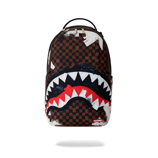Sprayground Sharks In Paris Painted Canvas Painted Backpack