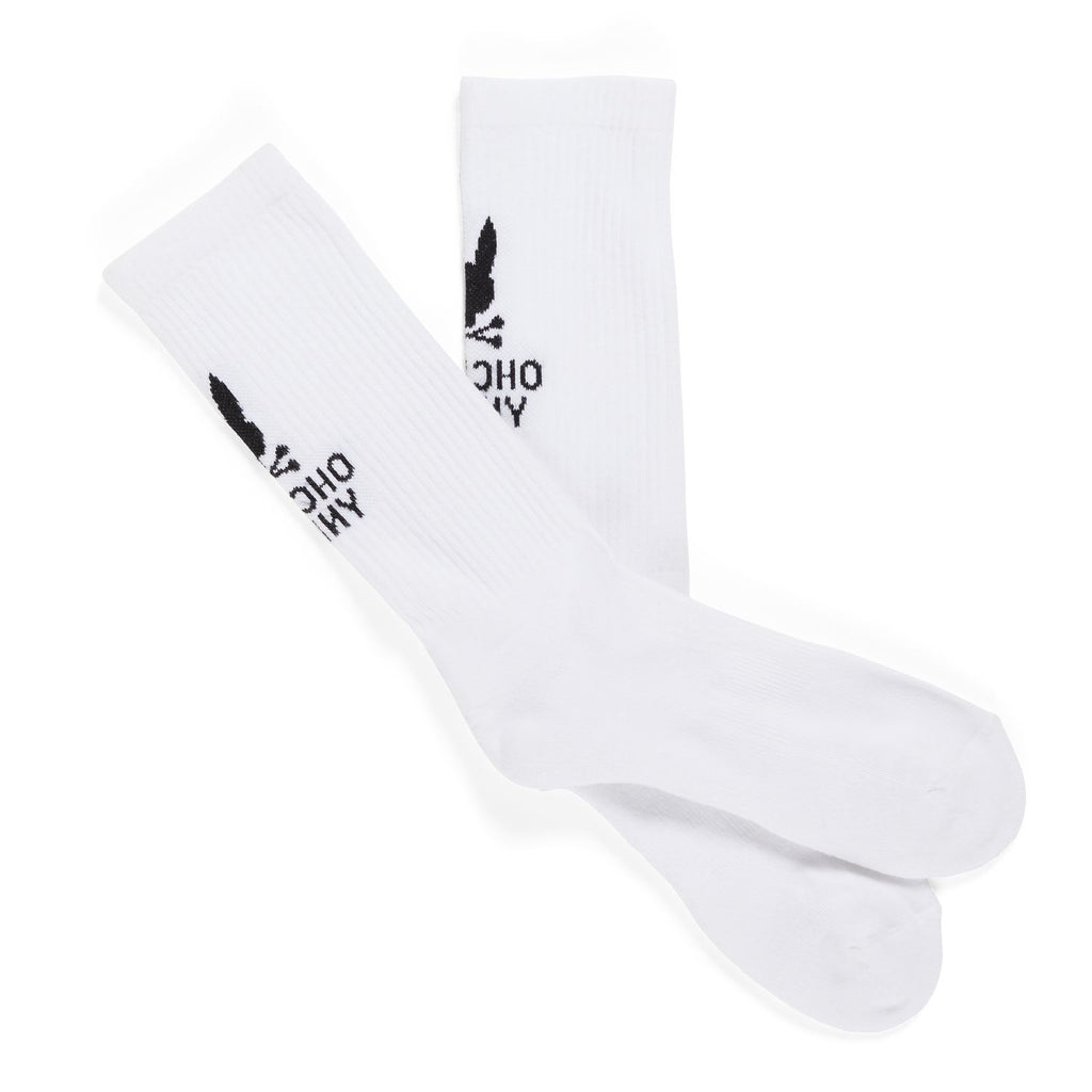 Psycho Bunny Mens Lloyds Sport Socks - White