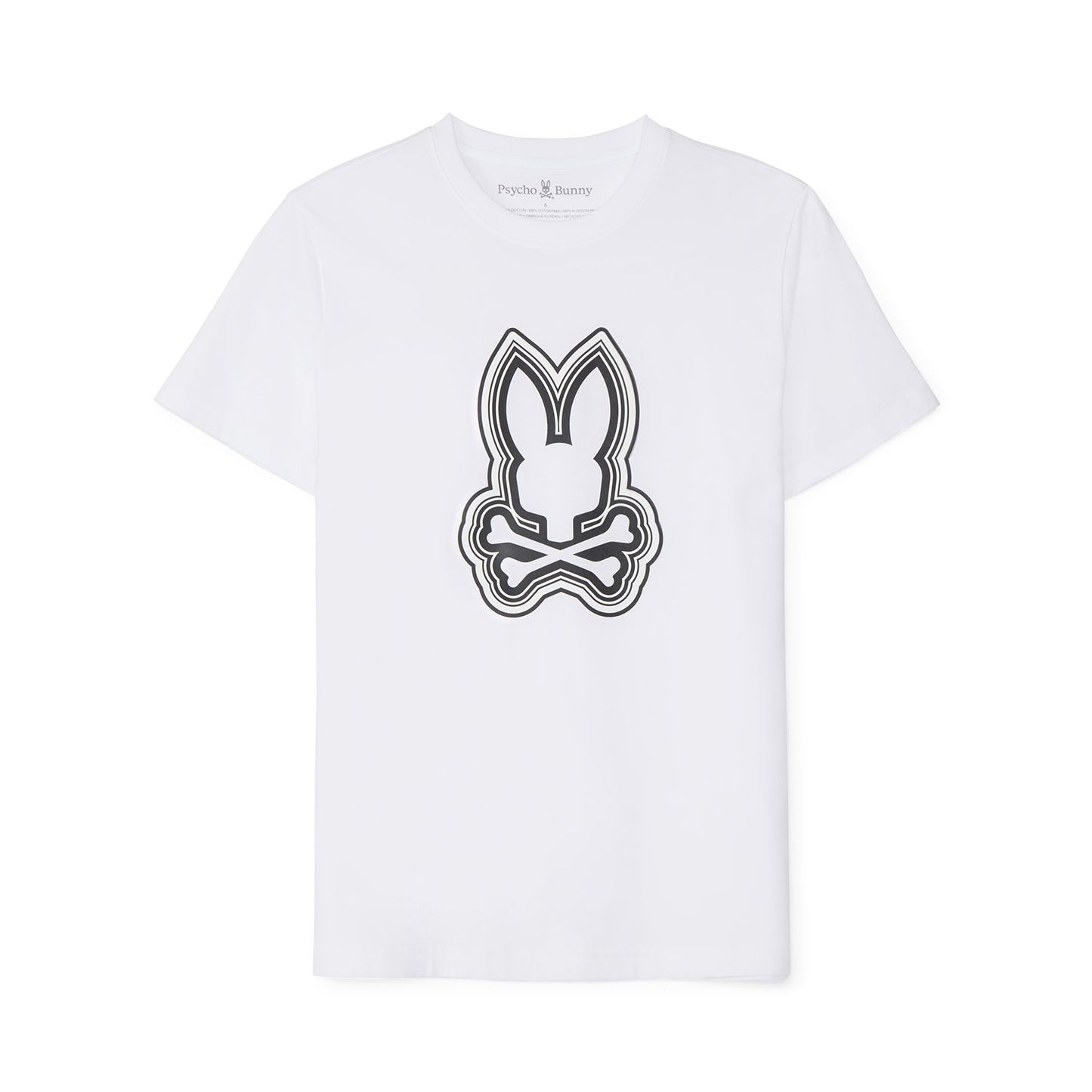 Psycho Bunny Maybrook Graphic Tee - White/Black