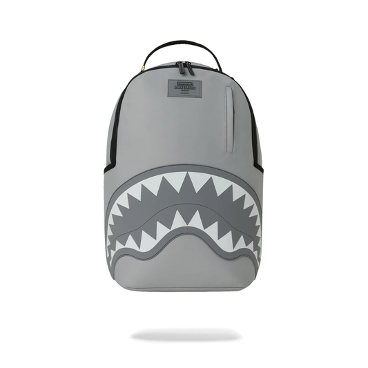 Sprayground Shark Central Tonal Gray Nylon Backpack