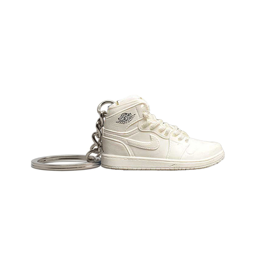 AJ1 White High Mini Sneaker Keychain