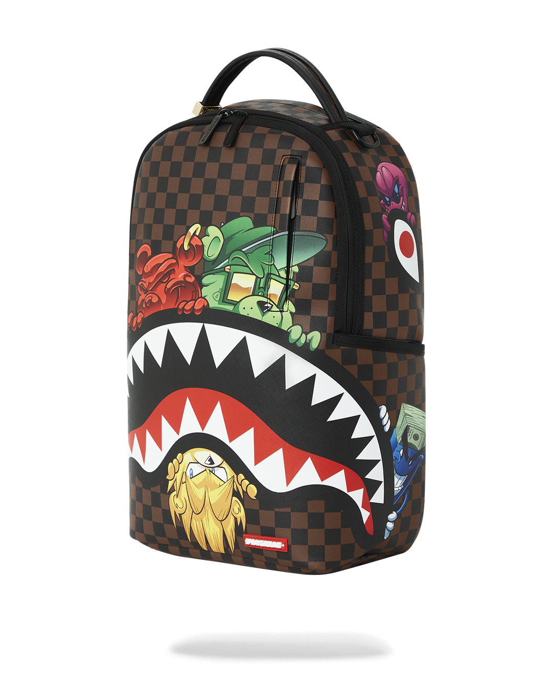 Sprayground Sharks in Paris Characters Sneakin Backpack YNGDGRT