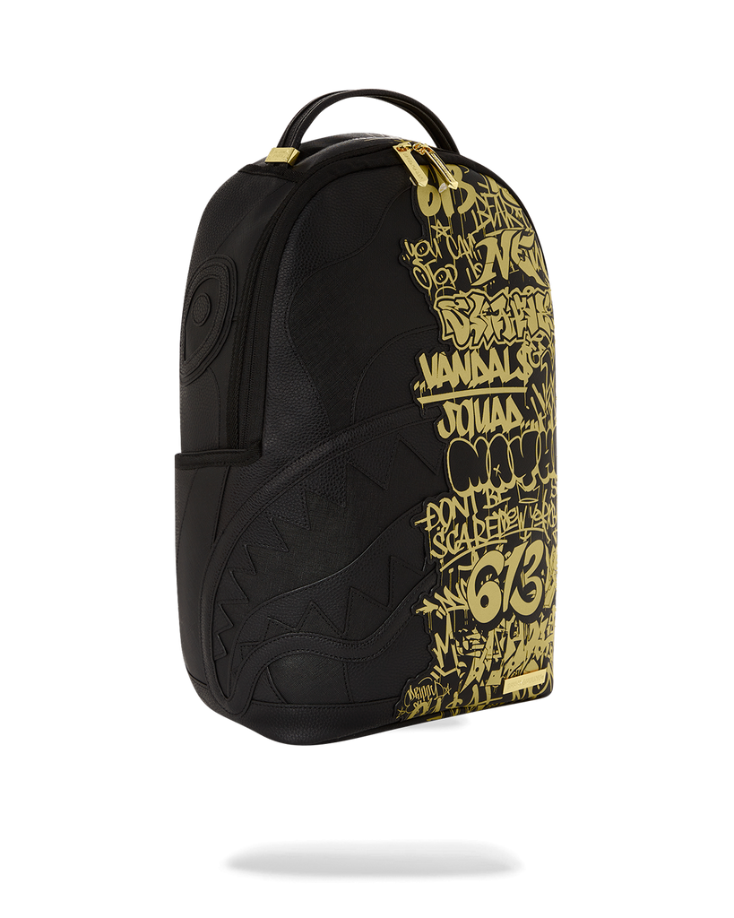 Sprayground Half Graff Gold Backpack