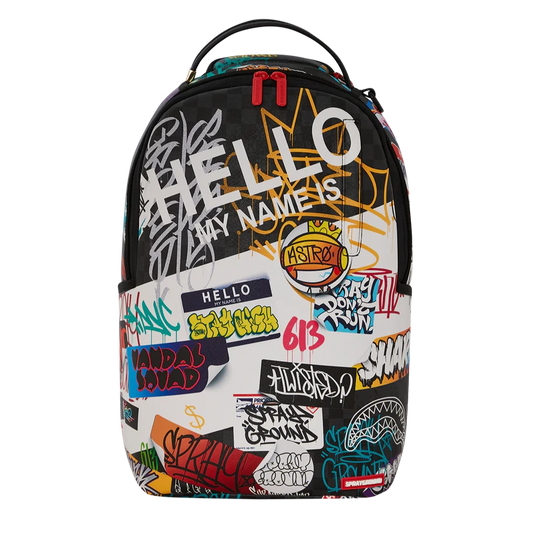 Sprayground Hello World V14 Deluxe Backpack