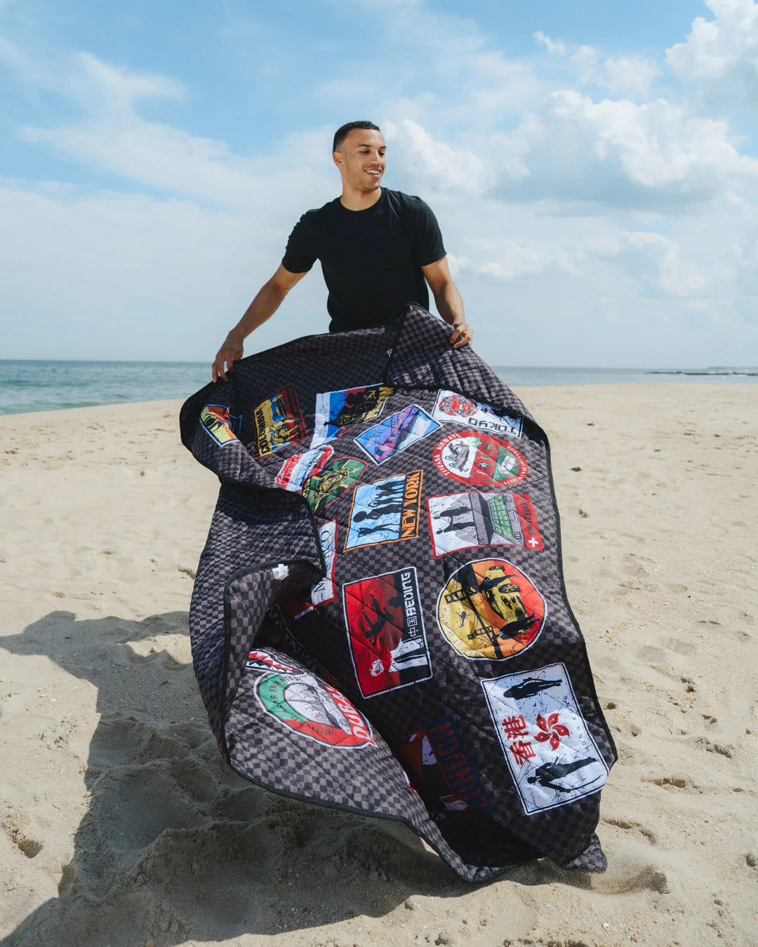 Sprayground Global Mogul Packable Beach Mat & Convertible Tote