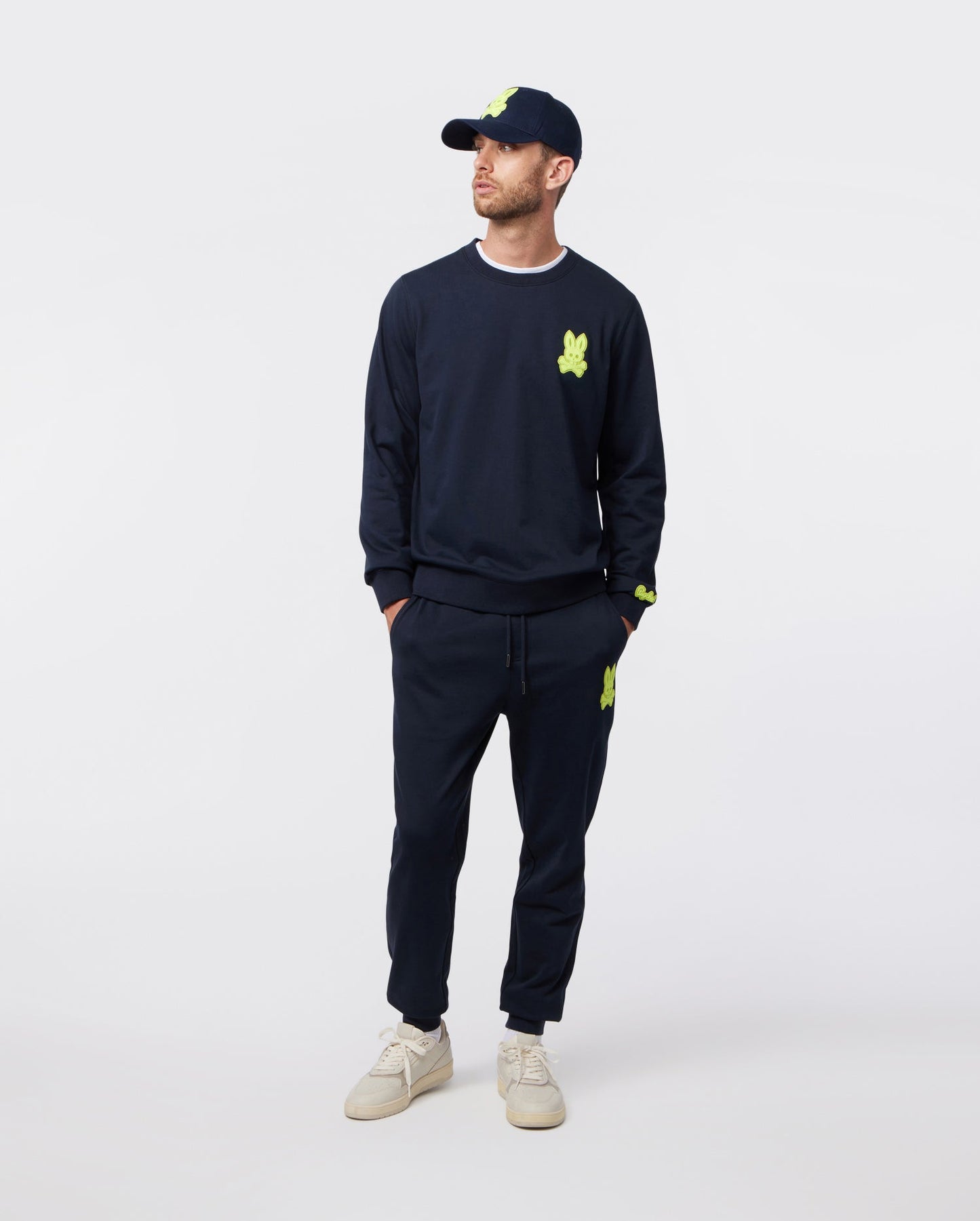 Psycho Bunny Cleveland Chainstitch Sweatshirt - Navy