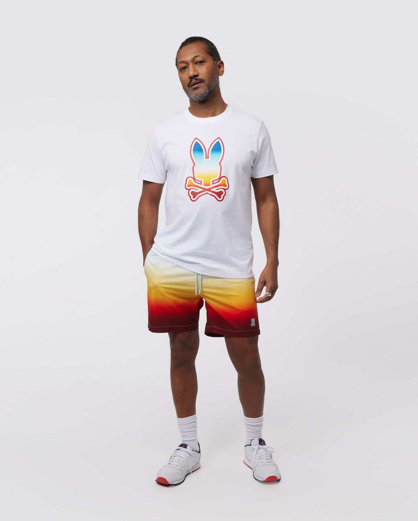 Psycho Bunny Men's Guy Graphic Tee - White