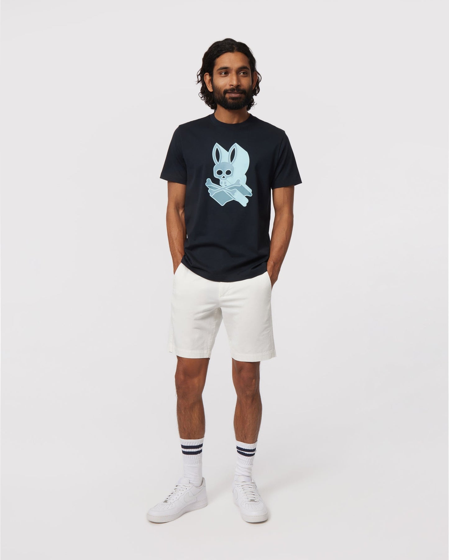 Psycho Bunny Men's Dayton Graphic Tee - Navy