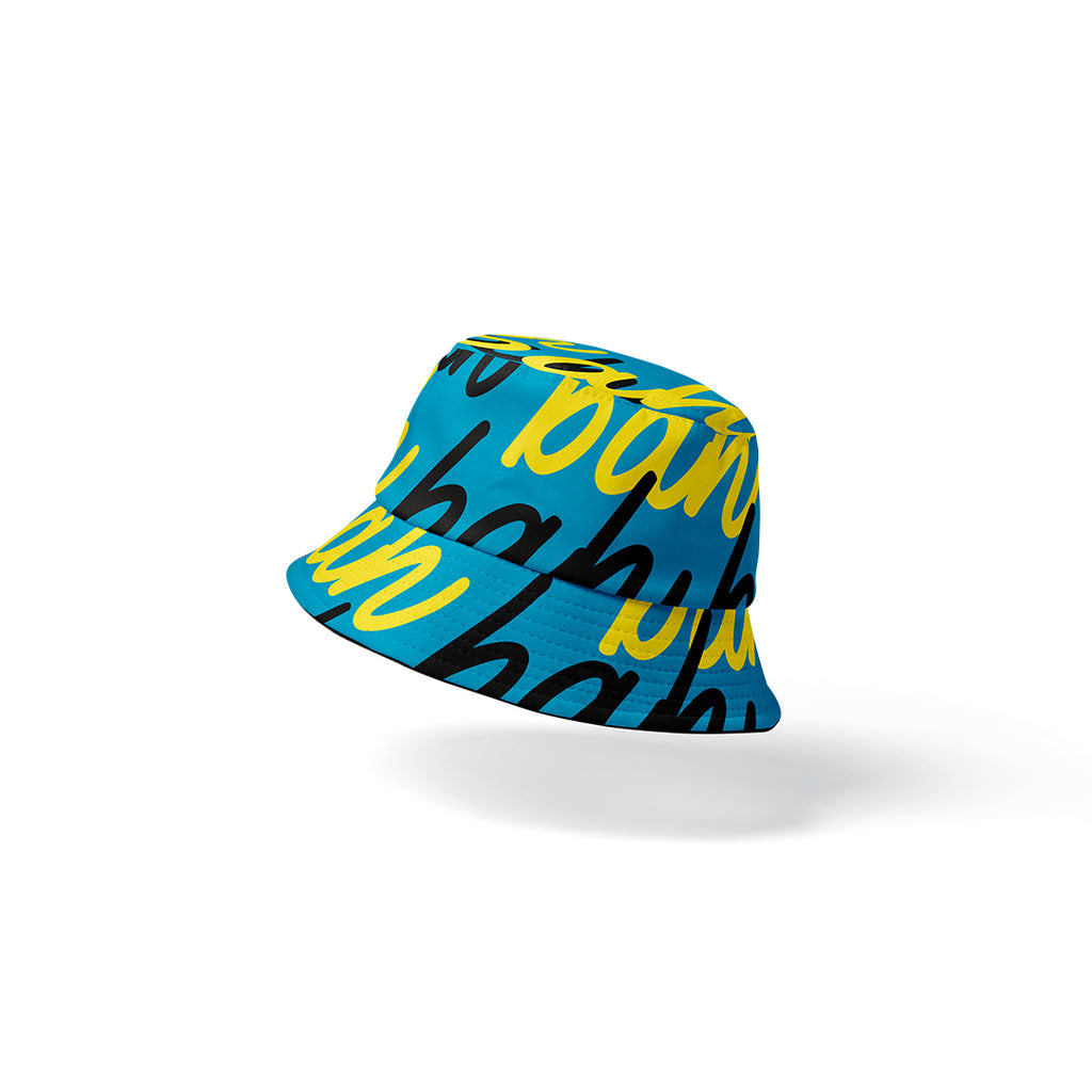 The Bah Script Collection (Independence) Bucket Hat - Aqua