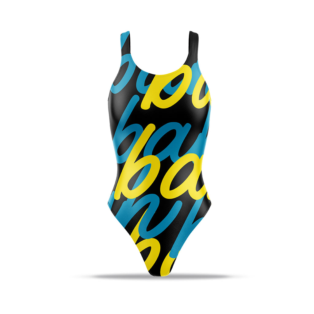 The Bah Script Collection (Independence) Monokini - Black