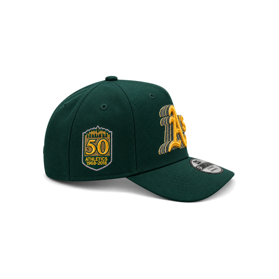 New Era Oakland Athletics 50th Anniversary Prime Edition 9FORTY A-Frame Snapback - Green & Gold