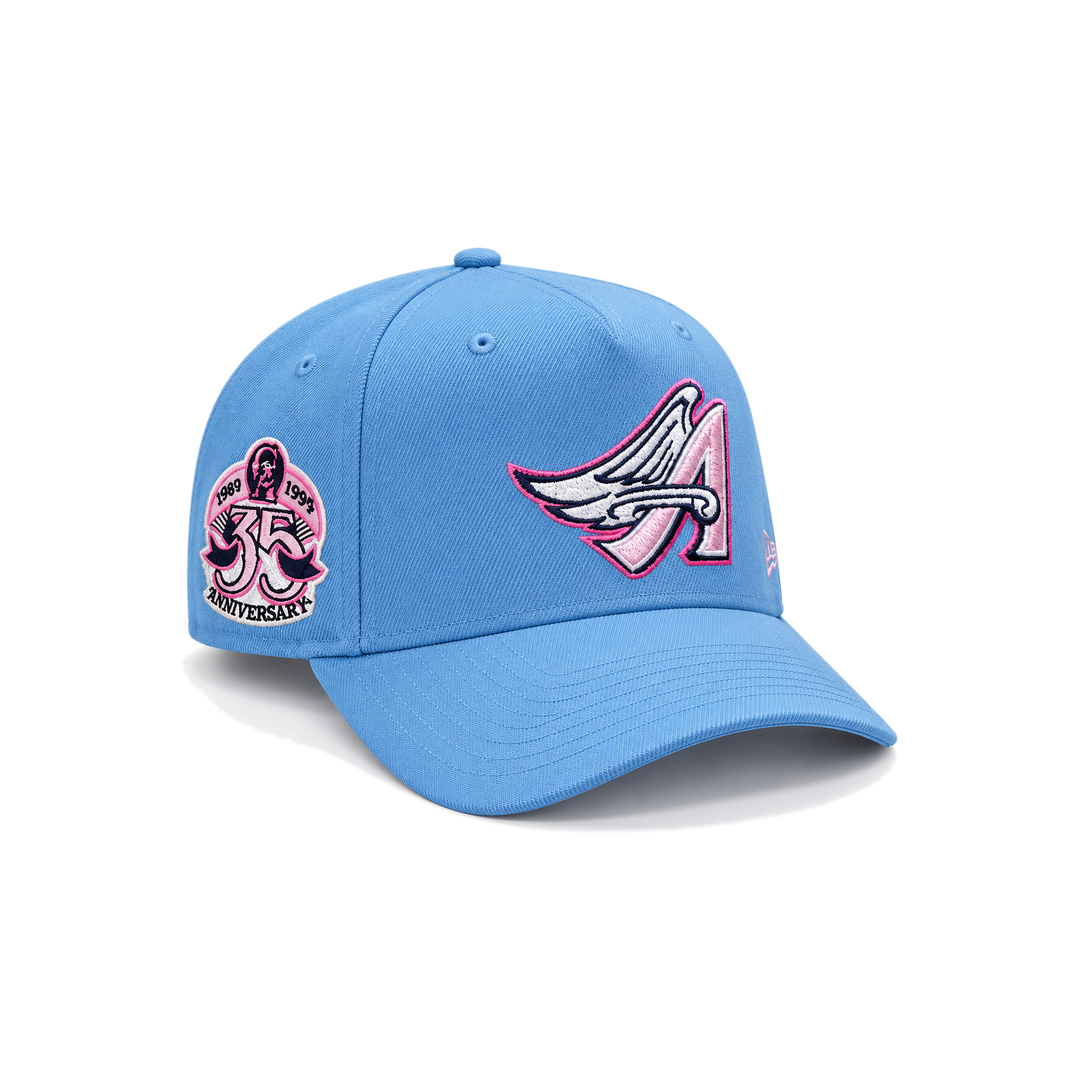 New Era Anaheim Angels 9FORTY A-Frame Snapback- Light Blue