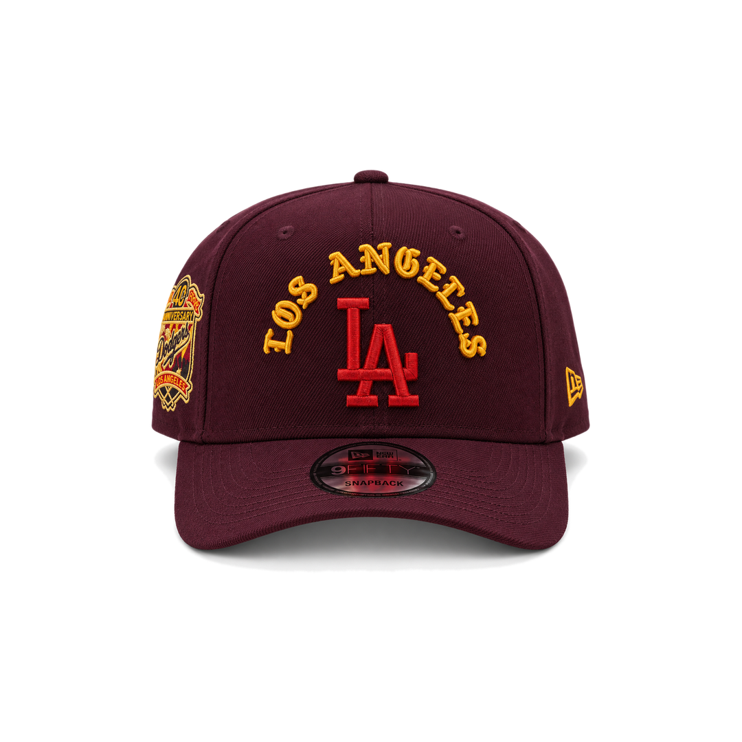 New Era Los Angeles Dodgers 9FORTY Snapback - Cardinal/Gold