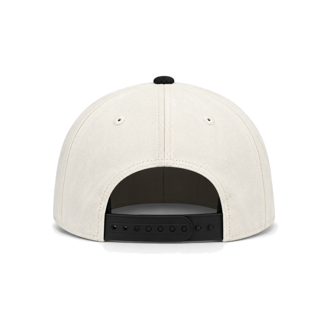 New Era Atlanta Braves 9FORTY A-Frame Snapback - Cream & Black
