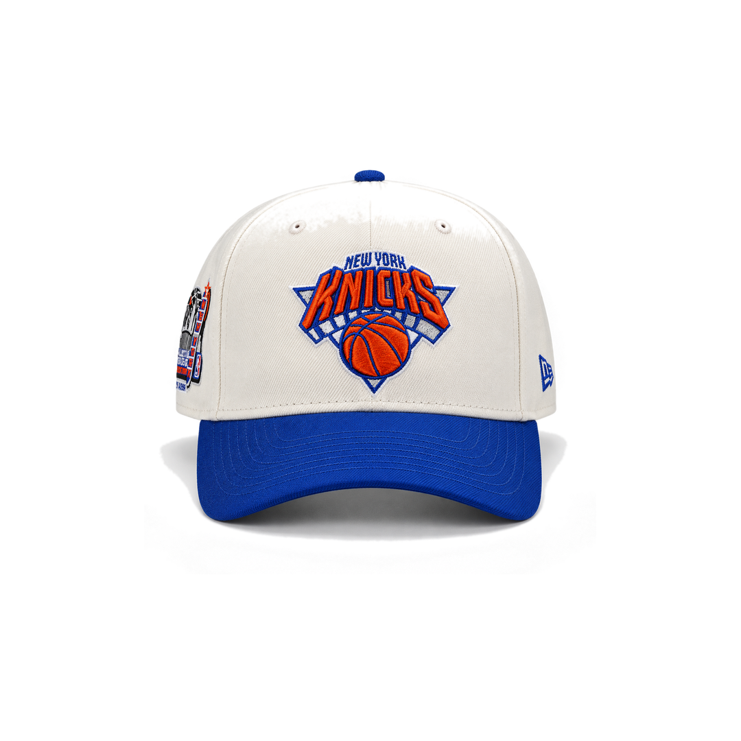 New Era New York Knicks 9FORTY Snapback - Cream & Royal Blue