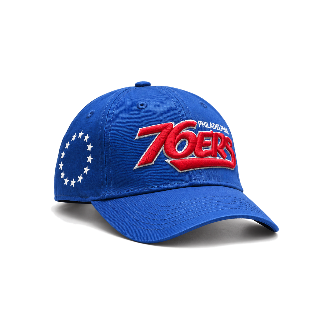 New Era 9TWENTY Philadelphia 76ers Cap - Blue & Red