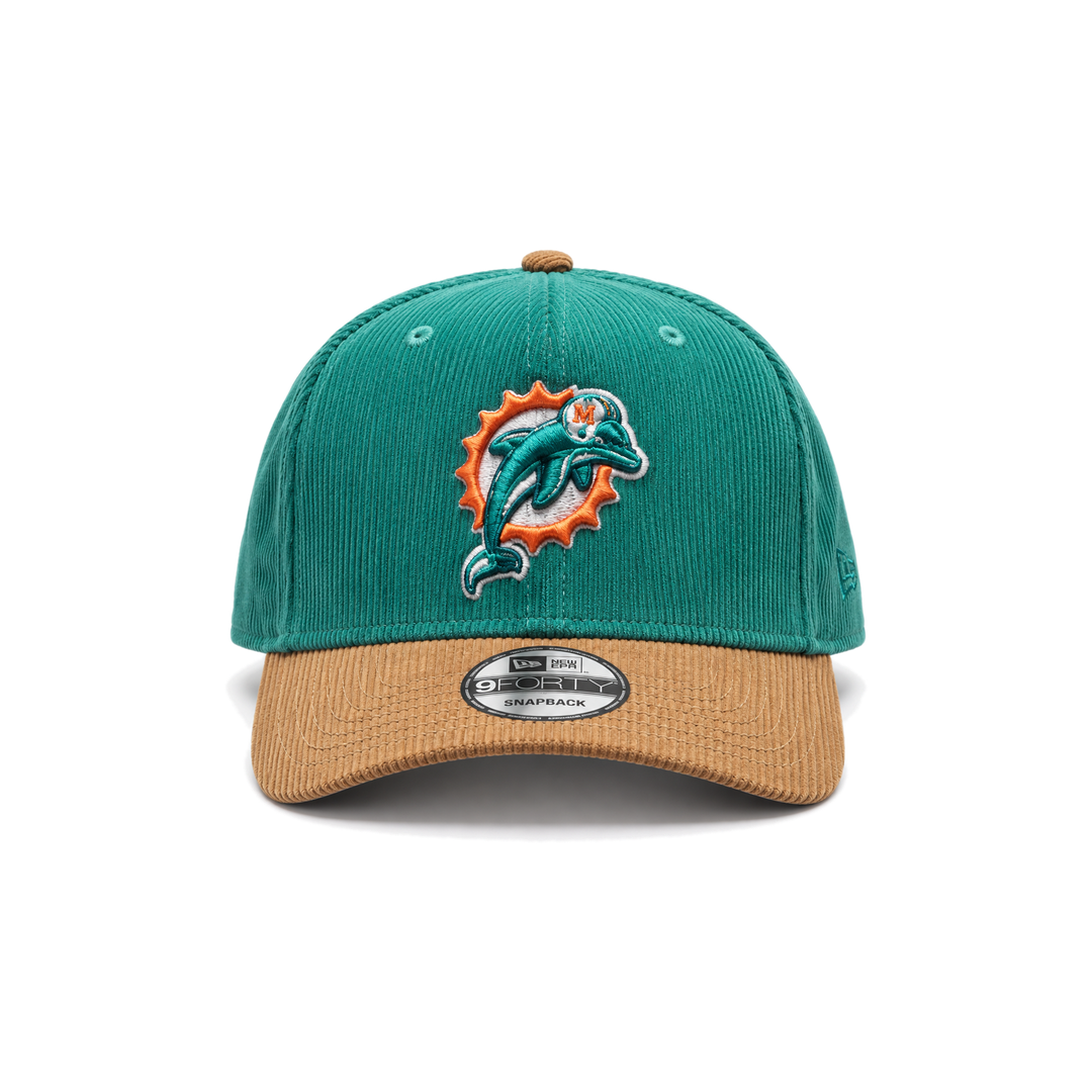New Era Miami Dolphins 9FORTY Snapback - Teal & Brown
