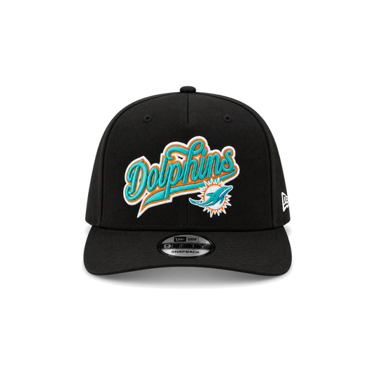 New Era Dolphins 9FIFTY Snapback Hat - Black
