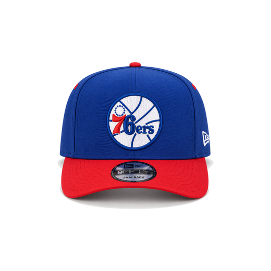 New Era Philadelphia 76ers 9FORTY Cap - Blue & Red