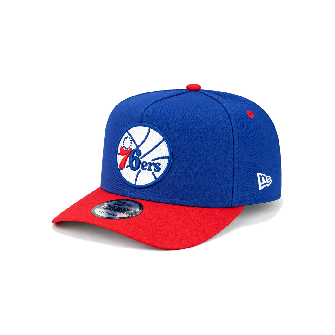 New Era Philadelphia 76ers 9FORTY Cap - Blue & Red