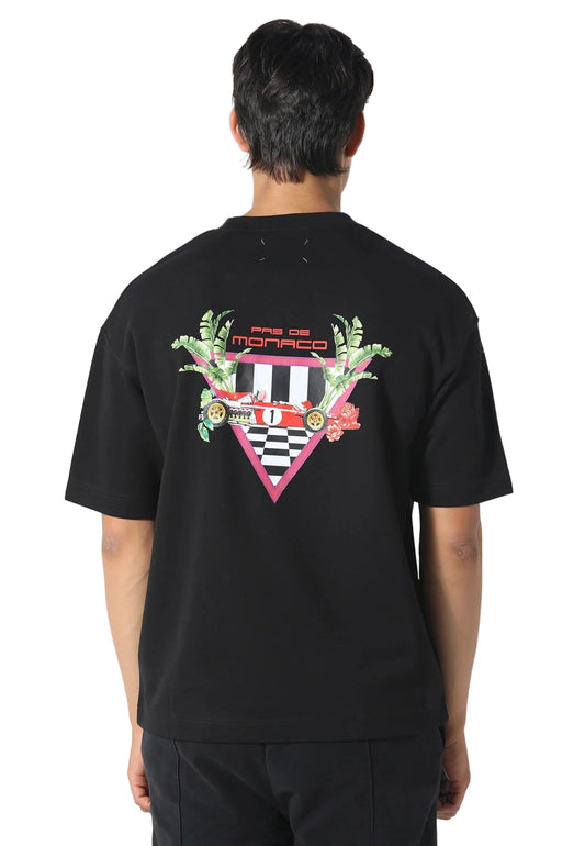 Pas De Monaco Formular Check Tee - Black