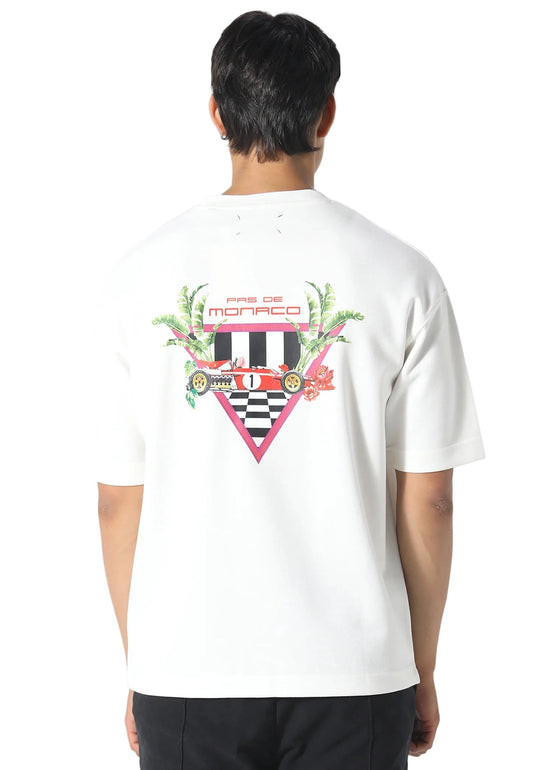 Pas De Monaco Formular Check Tee - White