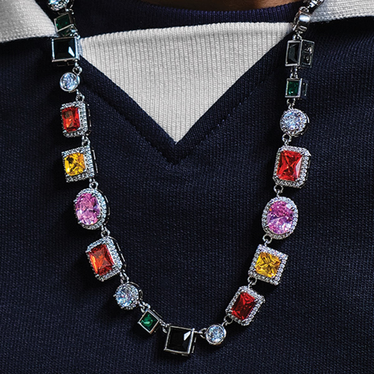 Golden Gilt Gemstone Rare Energy Chain