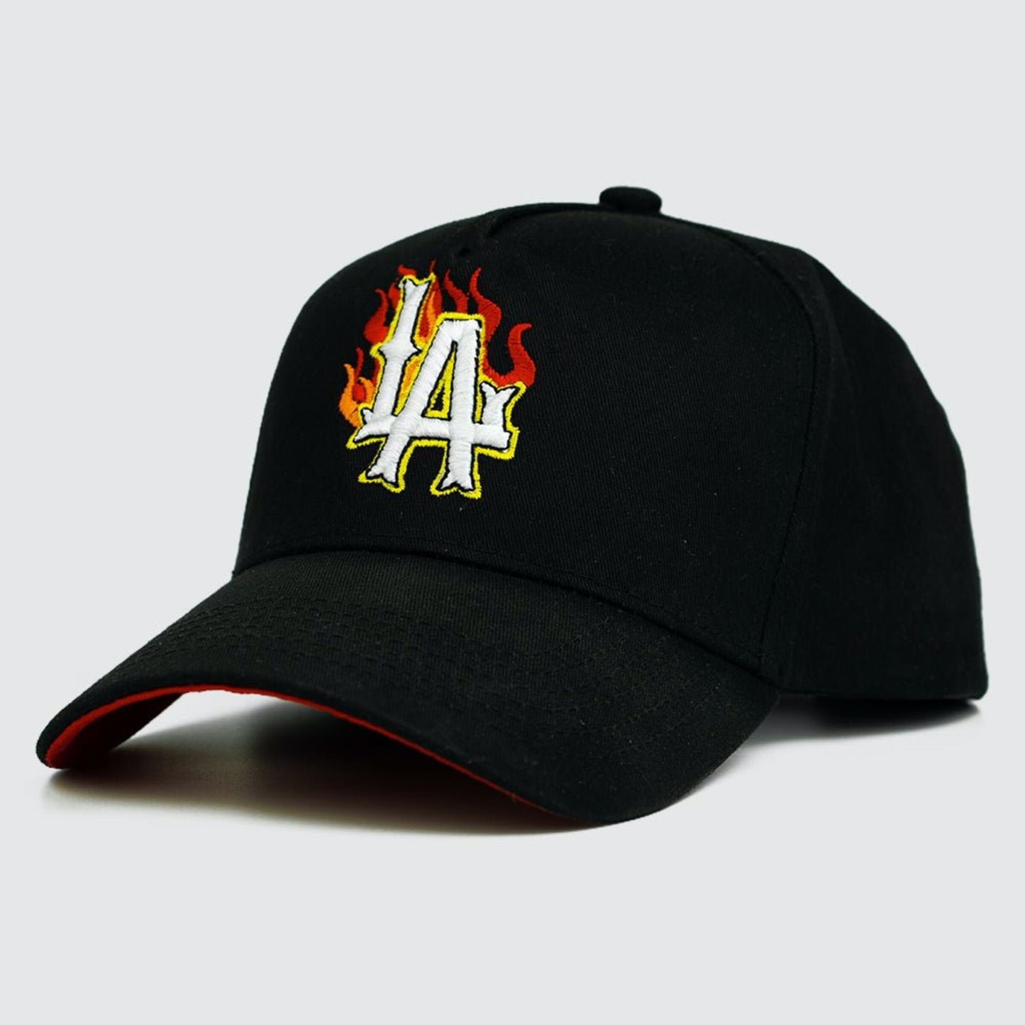 Crown Kings LA Flame Snapback - Black/Red