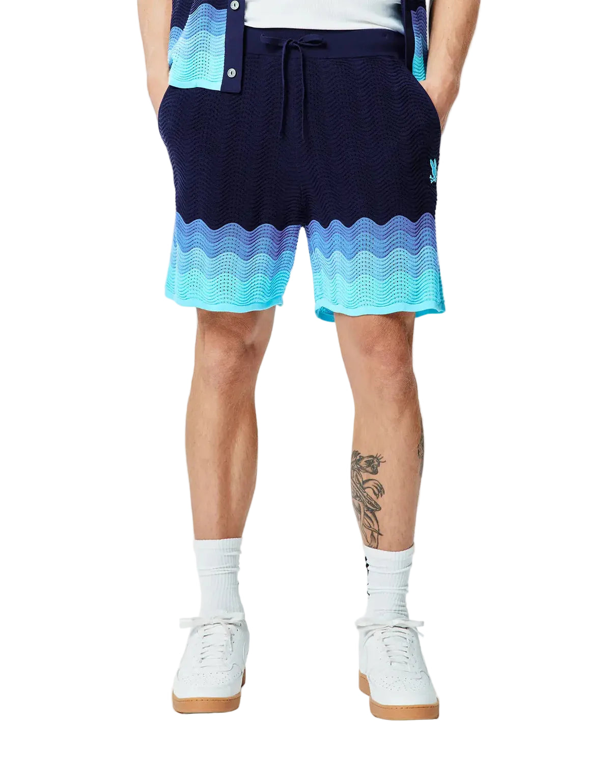 Psycho Bunny Holden Knit Shorts - Evening Blue