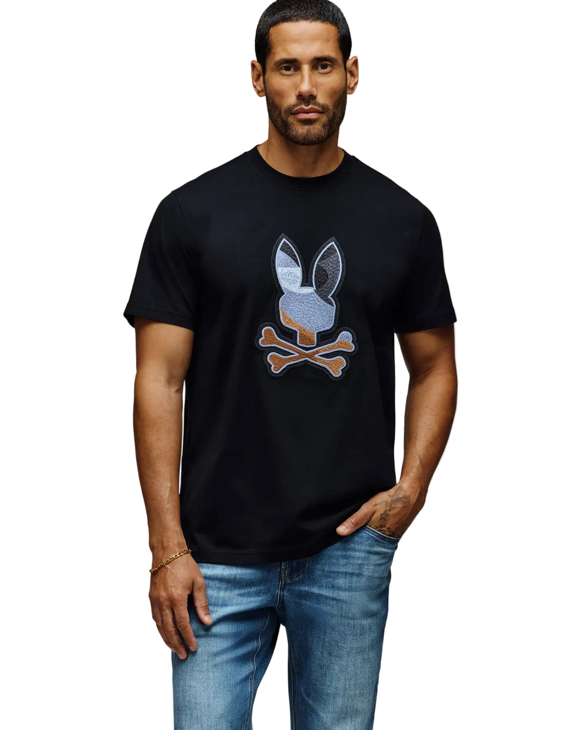 Psycho Bunny Dante Graphic Tee - Black