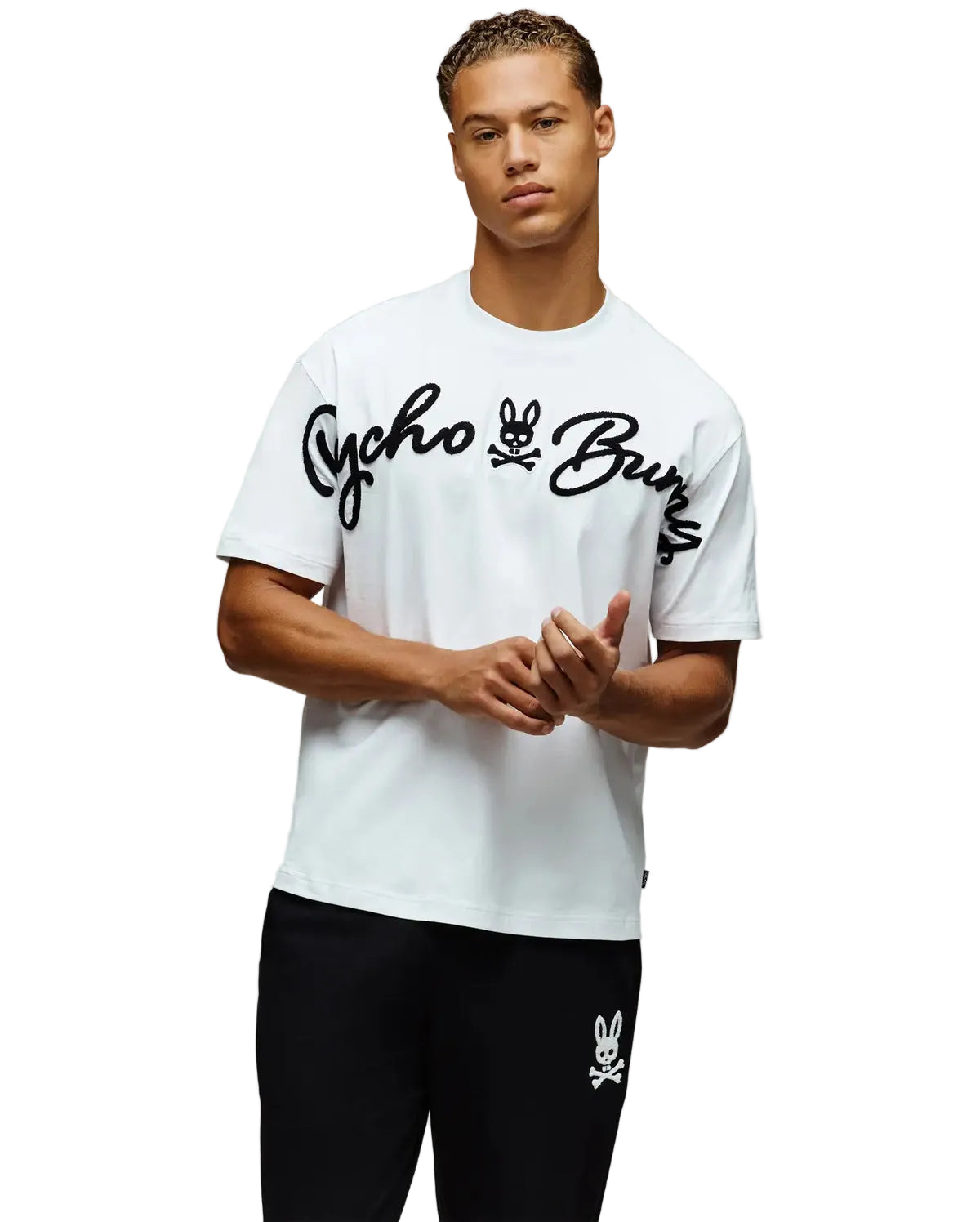 Psycho Bunny Tate Relaxed Fit Graphic Tee - White